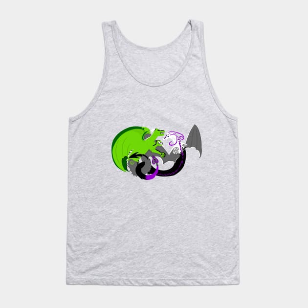 Aro/Ace Dragons Tank Top by AjDreamCraft